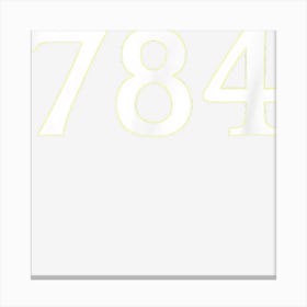 Number 784 T Shirt Canvas Print