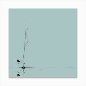 Bird On A Branch Canvas Print