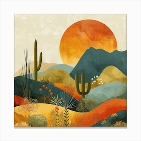 Desert Landscape Canvas Print 1 Canvas Print