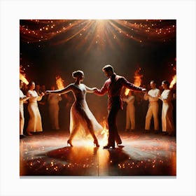 Night At The Ballet Canvas Print