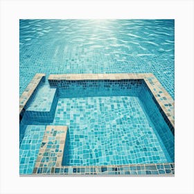 Swimming Art Print (9) Canvas Print