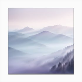 Sunrise Over The Mountains Canvas Print