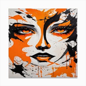 Splatter Painting Canvas Print