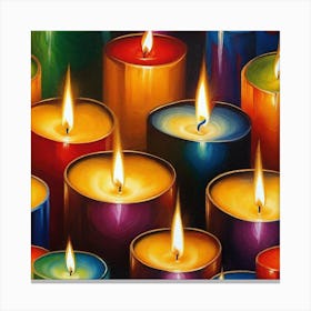 Many Candles 5 Canvas Print