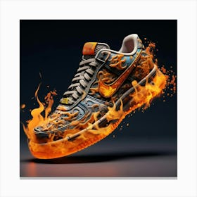 Nike Air Force 1 Fire 3 Canvas Print