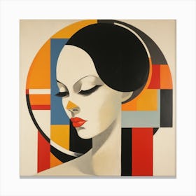 Bauhaus Brazilian Woman 02 Canvas Print