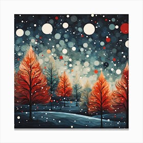 Snowy Trees Canvas Print