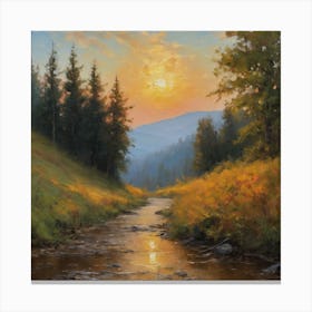 Golden Sunrise Canvas Print