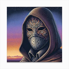 Man In A Mask Canvas Print