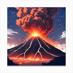 Volcano Eruption 3 Canvas Print