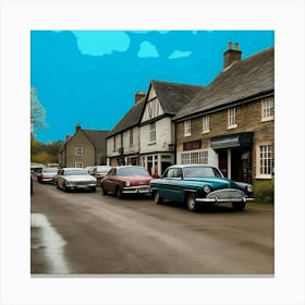 Street Scene - Street Scene Stock Videos & Royalty-Free Footage Canvas Print