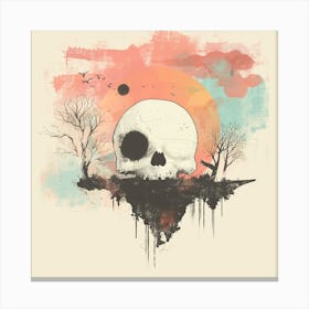 Skull In The Sky 8 Canvas Print