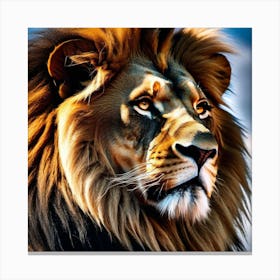 Lion Portrait 11 Canvas Print