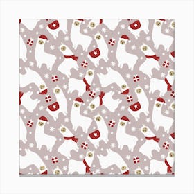 Festive Llama Canvas Print