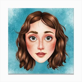 Face Of A Girl Canvas Print