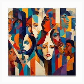 Leonardo Diffusion Xl Diversity Of People In On Frame Abstract 01 Copy 3903x3903 Canvas Print
