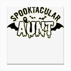 One Spooktacular Aunt Funny Halloween Womens Canvas Print