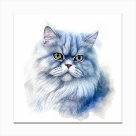 Blue Persian Cat Portrait 2 Canvas Print