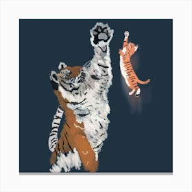 High Five Tiger Canvas Print