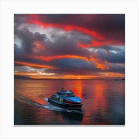 Iceland At Sunset Canvas Print