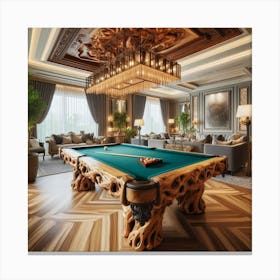 Billiard Room-4 Canvas Print