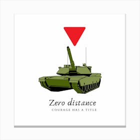 Zero distance Canvas Print