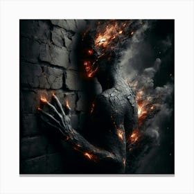 Demon Of Fire Canvas Print