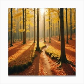 Bosque Una Tarde De Sol Canvas Print