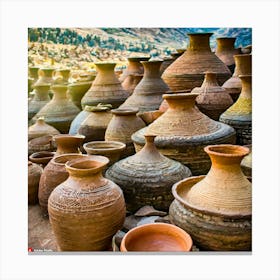 Firefly The People Of The Indus Valley Civilization Used A Variety Of Pottery Vessels For Various Pu Canvas Print