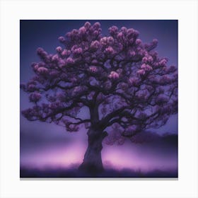 Purple Tree Canvas Print