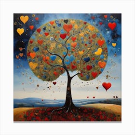 Tree Of Love Canvas Print