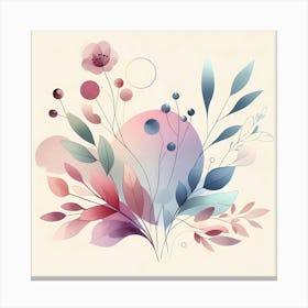 Abstract Floral Background 7 Canvas Print