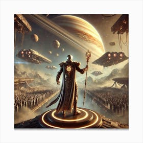 A Powerful Sci Fi Depiction Of Jorath, A Charismat 1 Canvas Print