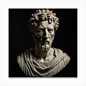 Bust Of A Roman Emperor Canvas Print