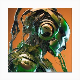 Robot Head 8 Canvas Print