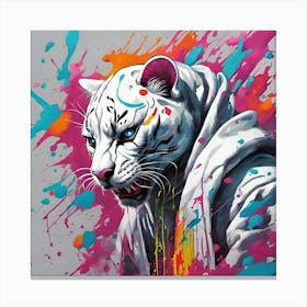 White Tiger 15 Canvas Print