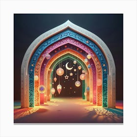 Islamic Muslim Holiday Background 1 Canvas Print