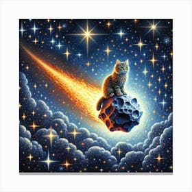 Space Cat Canvas Print