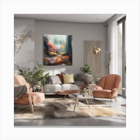 Abstract - Living Room Canvas Print