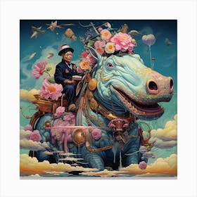 'The Hippo' Canvas Print