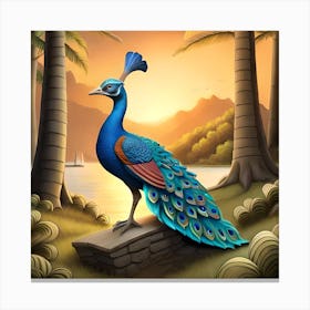 Peacock Canvas Print