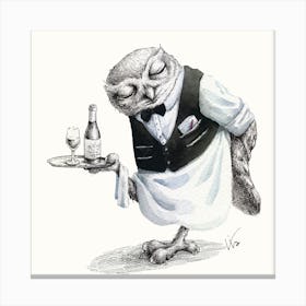 Waiter Owl Canvas Print