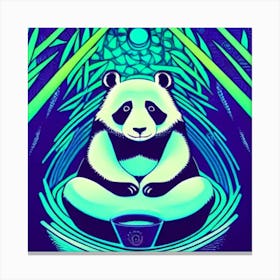 Psychedelic Panda Canvas Print