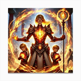 Kaida Flameheart Mothers Resolve Canvas Print