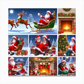 Christmas Scenes  Canvas Print