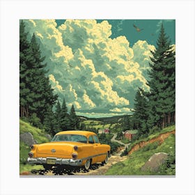 Road In The Woods Canvas Print