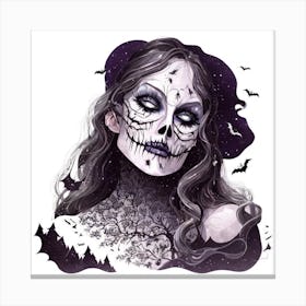 Day Of The Dead Girl 1 Canvas Print