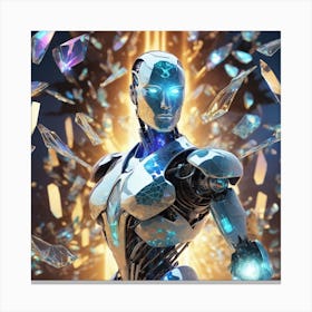 Futuristic Female Robot Canvas Print