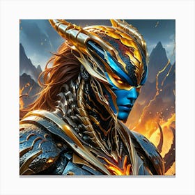 Demon Warrior jnb Canvas Print