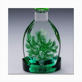 Fennel In Glass Bottle Canvas Print